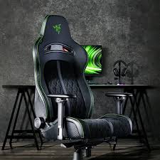 كرسي الألعاب Razer Enki - أسود وأخضر، مريح، قابل للتعديل، مثالي لساعات اللعب الطويلة
